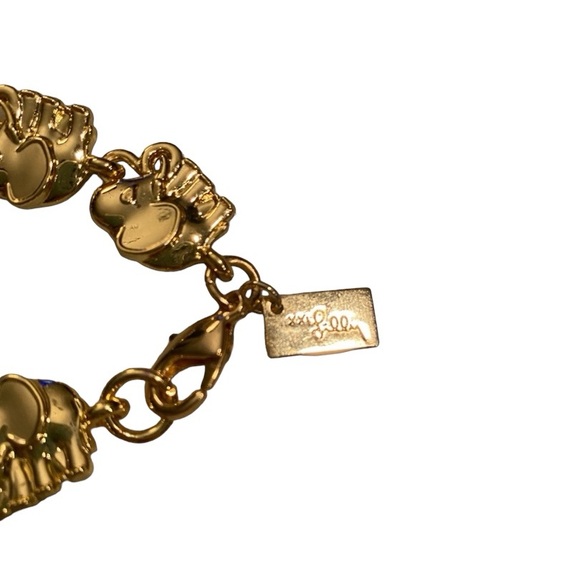 Lilly Pulitzer gold elephant bracelet - Picture 2 of 3